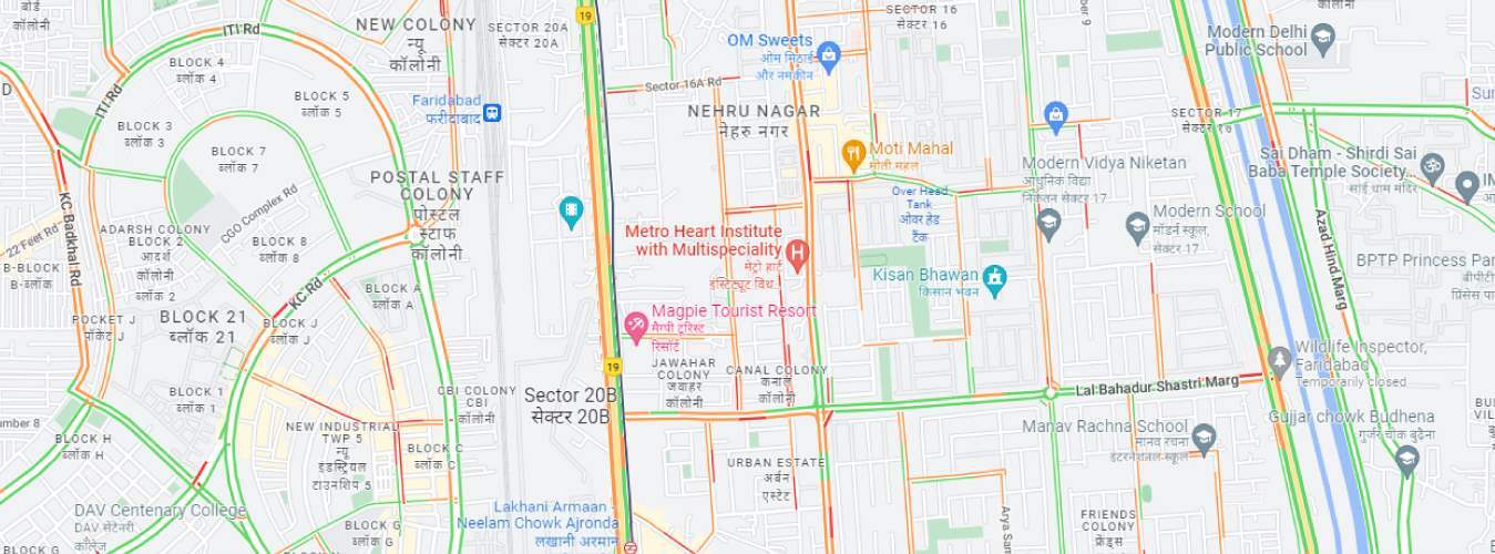 Faridabad Map